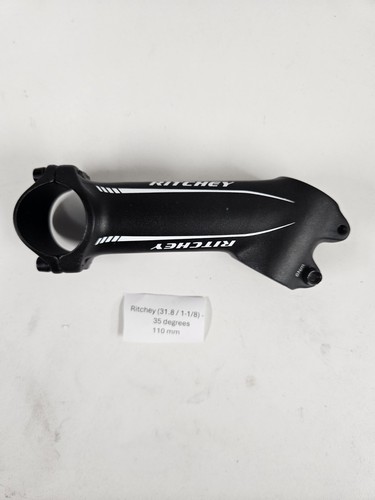 Ritchey 1-1/8 110mm 31.8mm Threadless Stem 35 degree Black