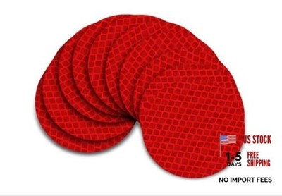 10 PCS Car Safety Reflectors, 1.9'' Round Reflective Stickers, Waterproof Self