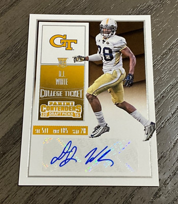 2016 Contenders Draft Picks #288 D.J. White Rookie Autograph
