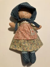 Vintage Handmade Folk Art Americana Sue Loves You Rag Doll