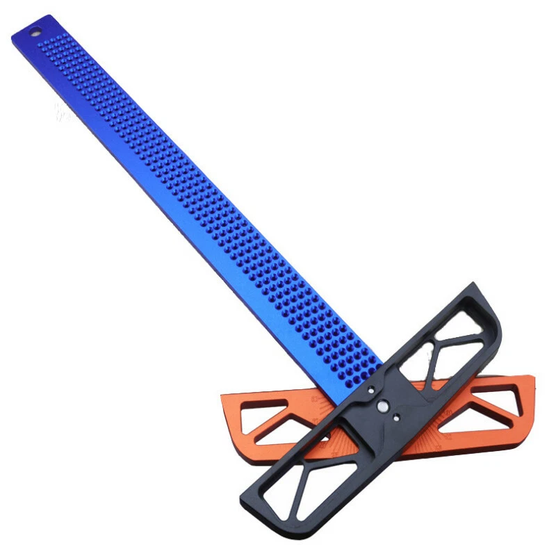 T-Ruler Square Adjustable Angle Scriber Woodworking Aluminum Alloy Marking Gauge - Image 2 of 4