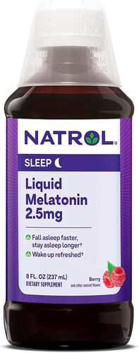 Natrol Liquid Melatonin 2.5mg, Berry Flavor, 8 Fl Oz Sleep Aid Supplement - Picture 8 of 13