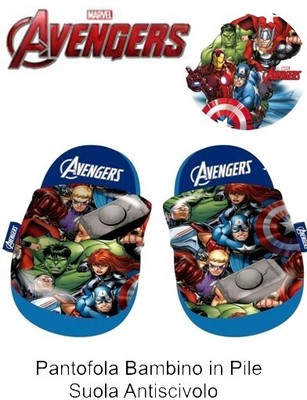 Pantofole bambino MARVEL AVENGERS ciabatte aperte n. 30/31 - grafica varia  | eBay