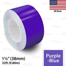 1-1/2" Vinyl Pinstriping Pin Stripe Styling Tape Decal Sticker 38mm PURPLE-BLUE