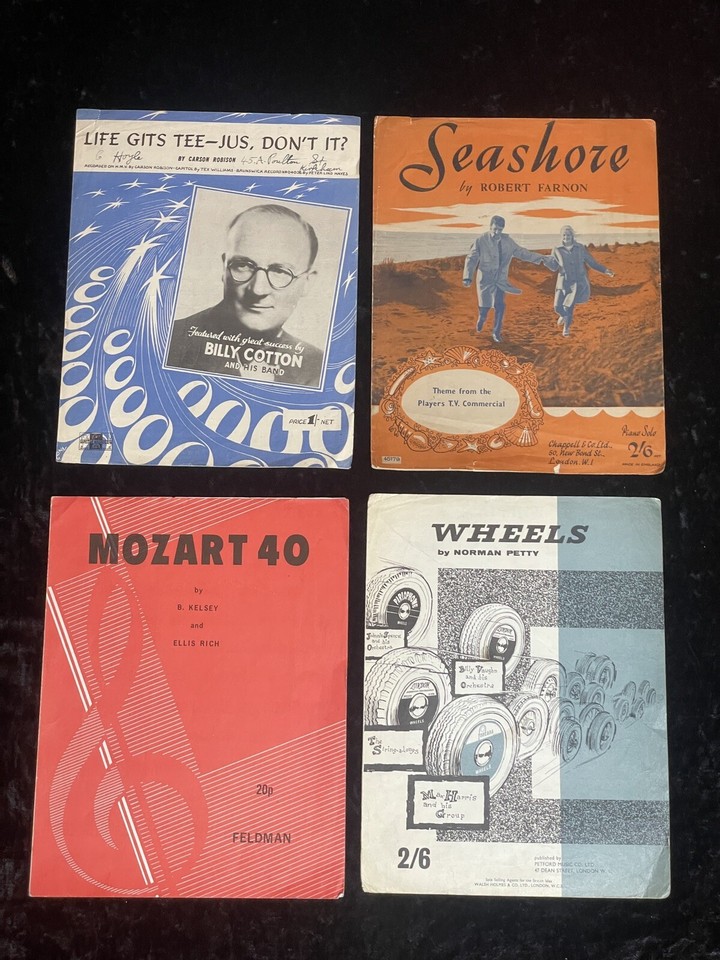Huge Lot Rare Jazz Classical Sheet Music Piano Scores Antique 20s50s