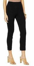 Lysse' "Britt" Plus Size 2X,3X Black Stretch Twill Ankle Pants