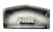 Atlas Steel Buildings Oswego Kansas Ceramic Advertising Ashtray 1950s