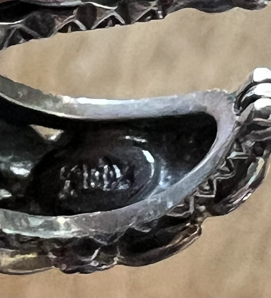 "Pendientes de aro Barbara Bixby tallados 1""L plata de ley 925 18 quilates 13,51 gm" Foto 2 de 4