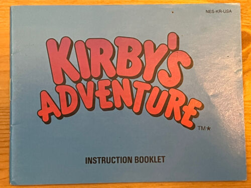 NES Kirby's Adventure Manual!! Excellent Condition!! Nintendo Instruction - Photo 1/17