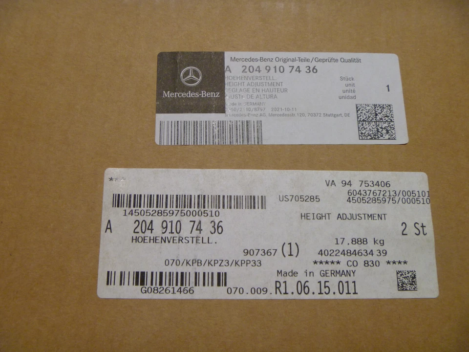 Mercedes-Benz GLK250 C300 2008-2015 ajuste de oruga de asiento 204-910-74-36 fabricante de equipos originales nuevo Foto 2 de 2