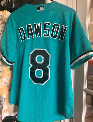 応援グッズ mitchell&ness Miami Marlins Dawson No. 8 Florida Marlins Andre Dawson #8 Baseball Mitchell & Ness