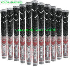 New Golf Pride MCC Plus 4 Teams Grips Standard/Midsize .60 Rnd Gray/Red 52g/66g