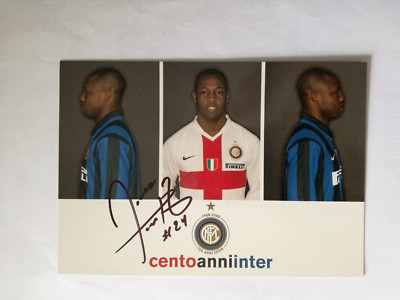 Nelson Rivas + Inter Mailand + orig. Autogramm + Autogrammkarte Kolumbien River