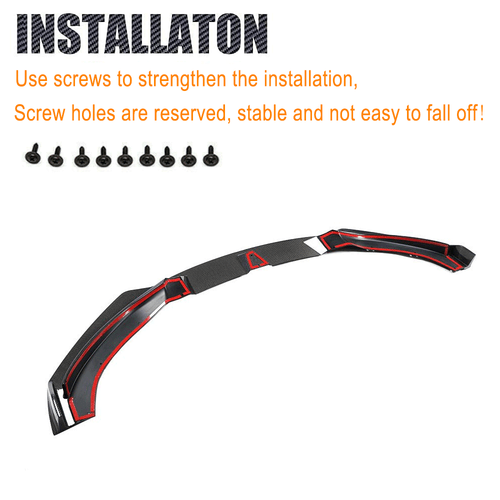 Carbon Front Spoiler Lippe Splitter Frontspoiler für BMW 4er F32 F33 F36 M-Paket - Picture 10 of 12