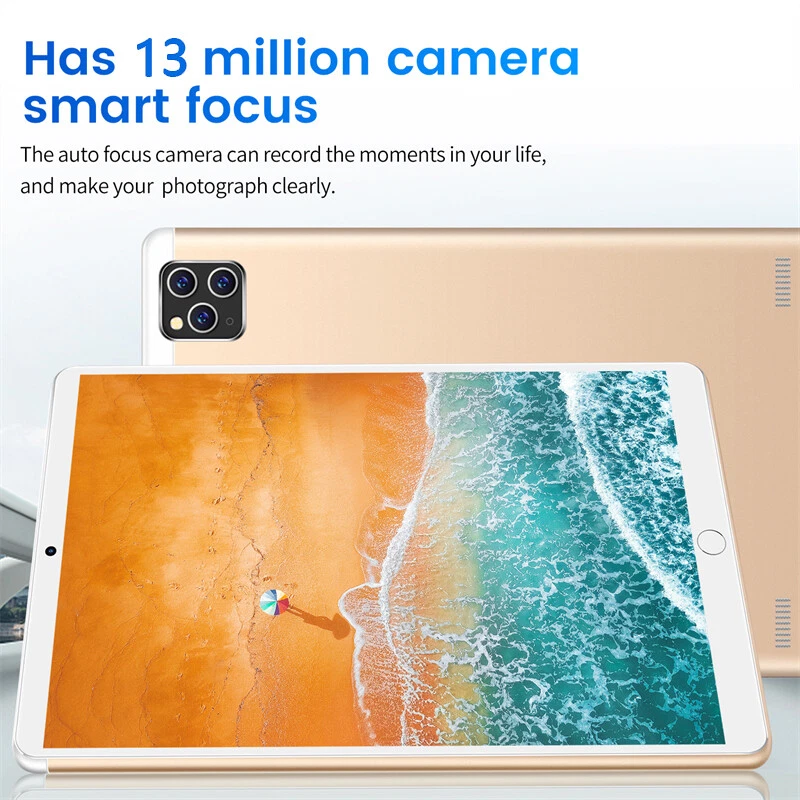 Android 10.1'' Tablet PC 8GB+256GB 8000mAh 5MP+13MP Dual SIM Bluetooth Keyboard - Image 3 of 4