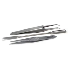 Scientific Lab Supplies Lab Micro Spatula Tweezers Sampler Spatula 3Pcs Set