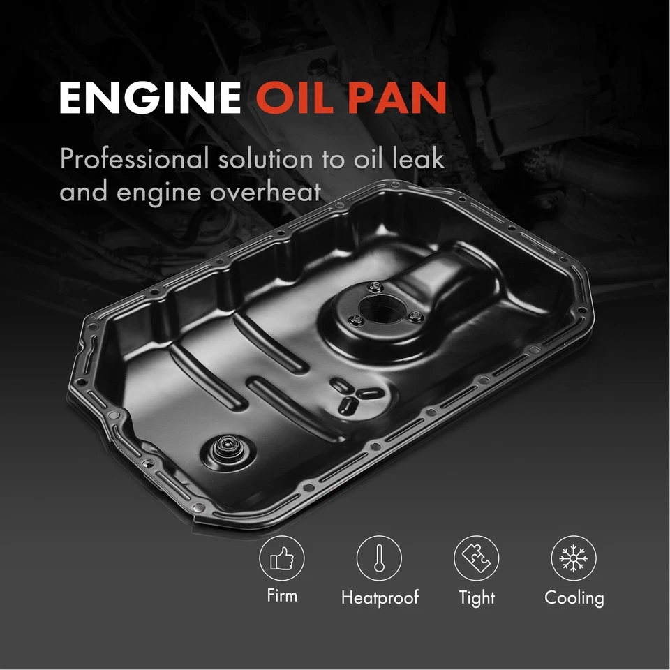 Panela de óleo do motor inferior para Audi Volkswagen A4 A5 A6 A7 A8 Quattro Q5 2008-2018 - Imagem 2 de 4