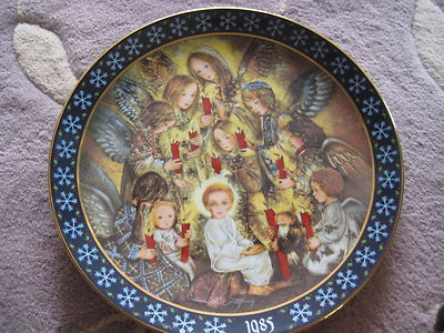 Bradex ''Die Nachtwache Der Engel'' Von Sulamith Wulfing Germany Plate, 9 1/2'' Dia