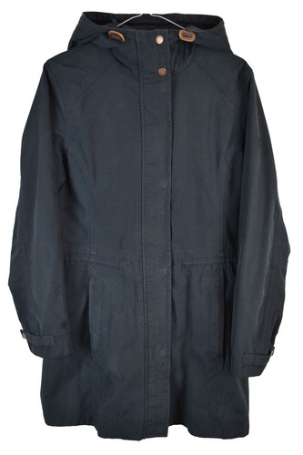 TIMBERLAND Waterproof Blue Rain Coat size S Womens Full Zip Hooded Walking
