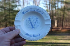 Vintage Harkerware Versailles Hotel Miami Beach Ceramic Ashtray