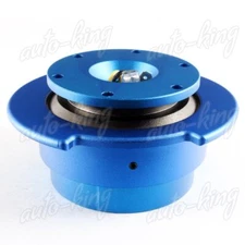 BLUE BALL LOCK ALUMINUM NRG 6-HOLE STEERING WHEEL GEN 2.5 QUICK RELEASE ADAPTER