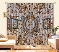 3D Religious Circle ZHUA024 Photo Curtain Window Blockout Fabric Amy 2023