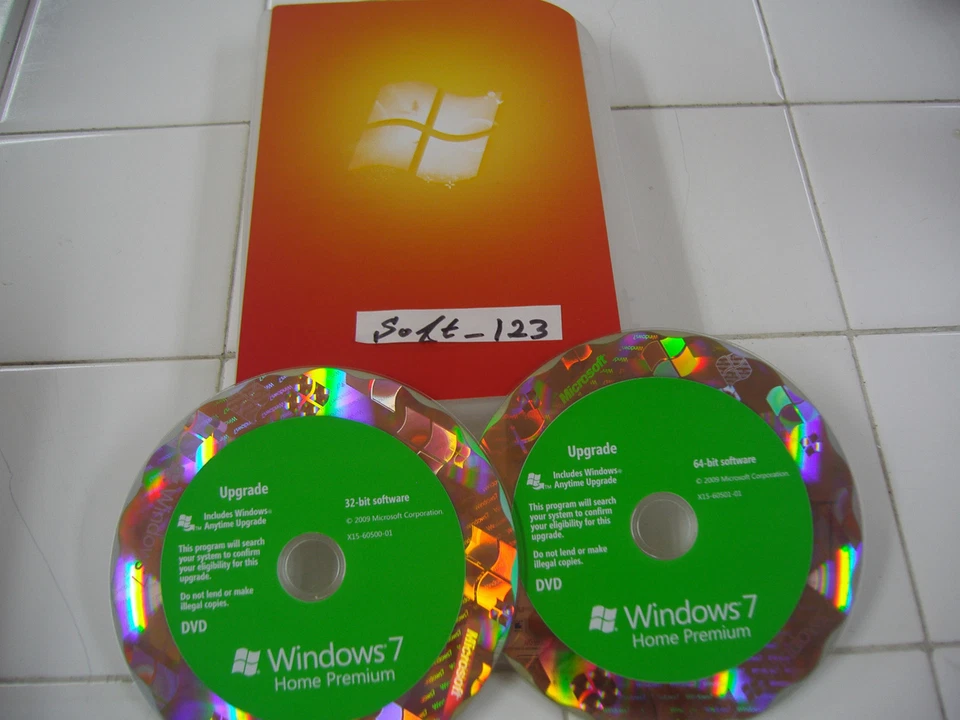 Microsoft Windows 7 Home Premium Upgrade 32 Bit and 64 Bit DVDs MS WIN  - Image 2 of 4