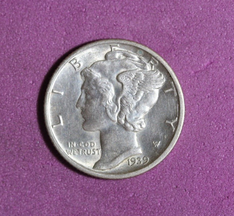 1939-D Mercury Dime Silver 10C #P22875