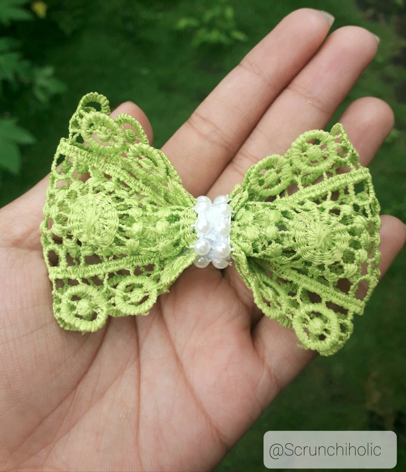 Conjunto de 8 piezas de lazo de ganchillo colorido para niñas entrega gratuita Foto 3 de 4