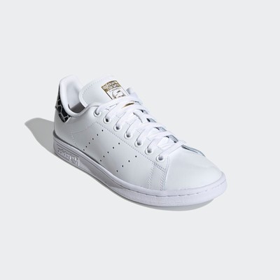 stan smith white black gold
