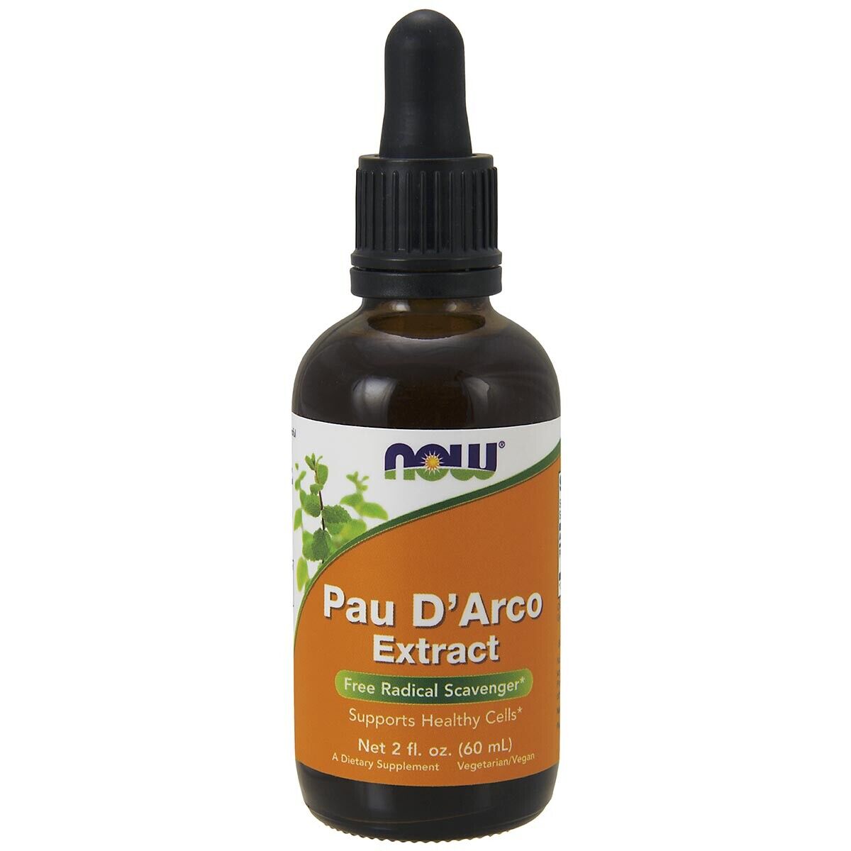 NOW Pau D'Arco Extract Liquid with Dropper, Free Radical Scavenger*, 2-Ounce