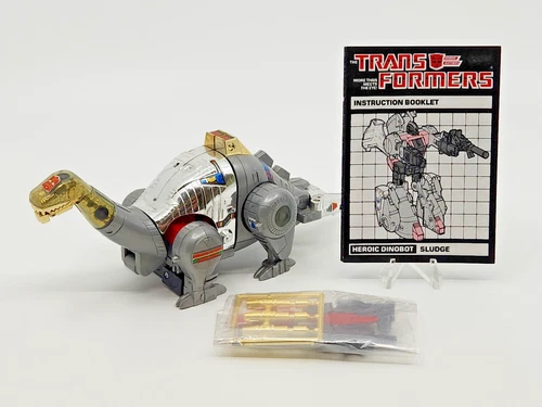 Hasbro Transformers NM G1 Sludge - 100% Complete w/ Booklet & Sealed Accessories
