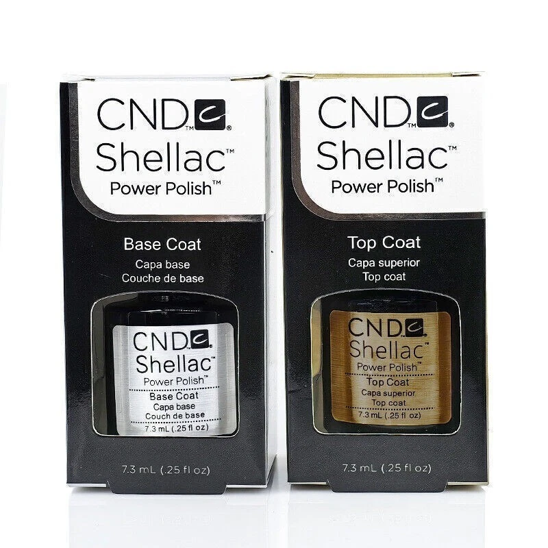 CND Shellac Base & Top Coat Nagellack–verpackt – inklusive Sendungsverfolgung DE - Bild 2 von 3