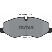 Textar 2206201 Bremsbelagsatz FüR Mercedes Benz Sprinter Vito Mixto V Klasse