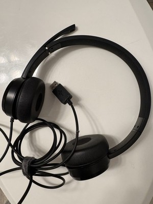 Lenovo 100 Stereo USB Headset Model L09 Black Headphones + Mic