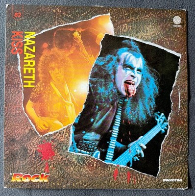 KISS Nazareth IL ROCK #82 1990 Italy De Agostini Vertigo LP RARE EX/NM