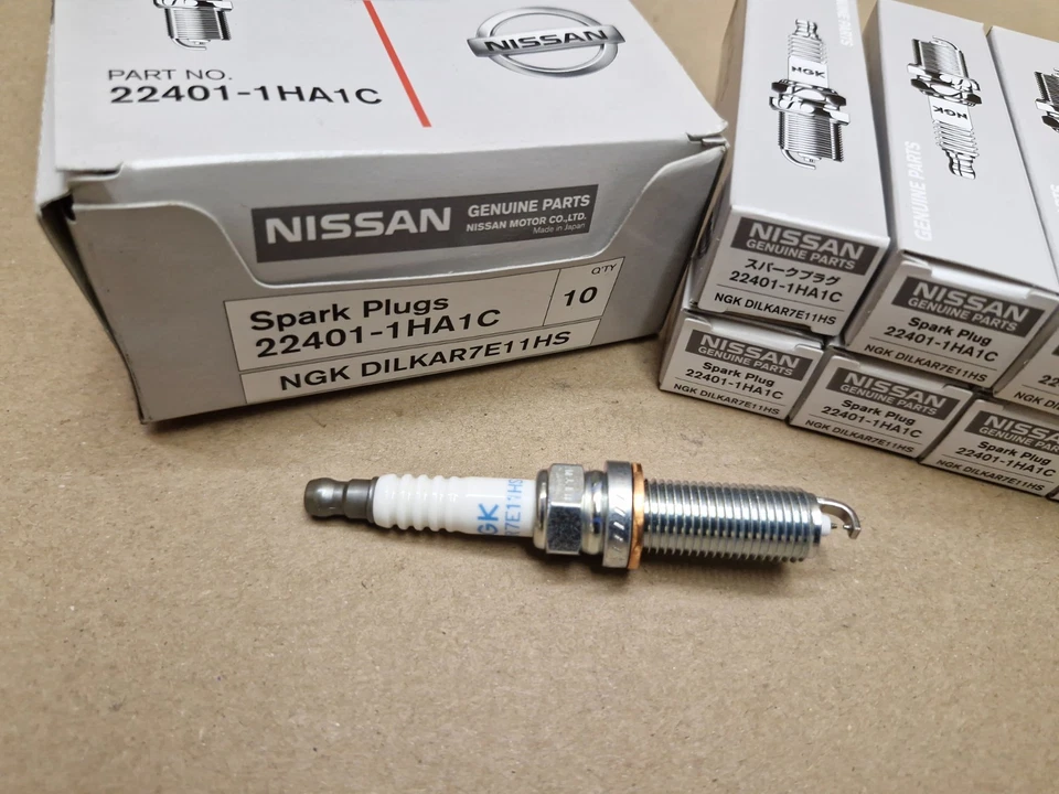 Nissan Micra K13 Note E12 Spark Plug X10 NGK DILKAR7E11HS 224011HA1C Genuine OEM - Image 4 of 4