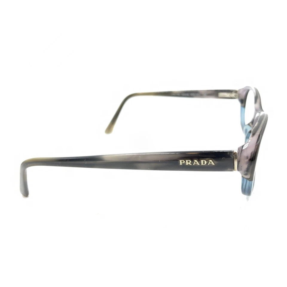 Monturas de gafas Prada VPR 17M RY0-1O1 gris azul ovaladas 54-16 135 Italia diseñador Foto 4 de 4