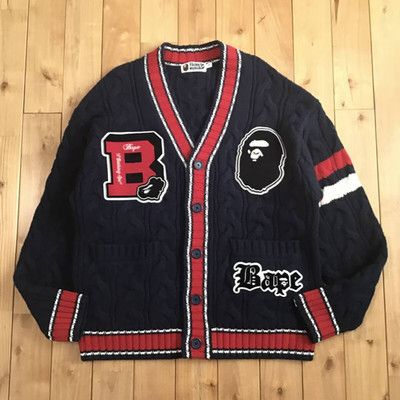 BAPE APE HEAD LOGO knit cardigan A Bathing Ape Size S