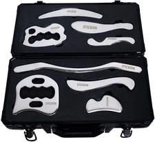 Stainless Steel Gua Sha Scraping Massage Tool Set IASTM Tools Great Soft Tissue