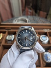 Vintage Uhr Roundex Automatic ETA 2783 Blue Dial Datejust Steel 10ATM