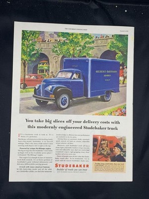 Magazine Ad* - 1947 - Studebaker Truck - Heavy Duty Delivery