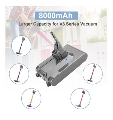 8000mAh V8 Replacement  Battery Compatible With Dyson V8 Series Vacuum Cleaners