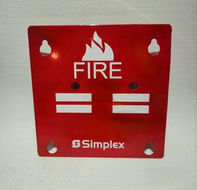 Simplex Space Age Electronics YJ1263 Fire Alarm Red IAM Module 4'' Cover Plate
