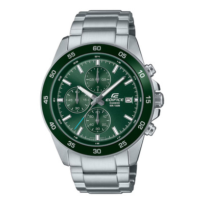 CASIO EDIFICE EFR-526D-3AVUEF Herren Edelstahl Uhr Grün Chrono Chronograph neu