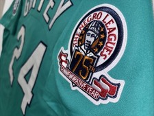 Mitchell Ness Seattle Mariners 1995 Ken Griffey Authentic 75th PATCH TEAL JERSEY