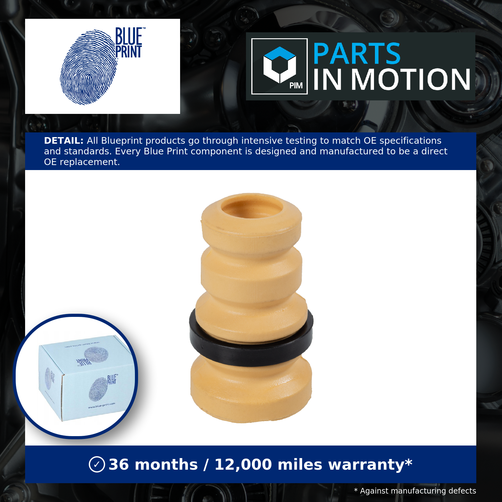 Blue Print Bump Stop For Shock Absorber ADBP800141 Fits Toyota Front Axle - Image 5