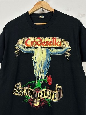 Cinderella Long Cold Winter Tour Band black t-shirt QT6503