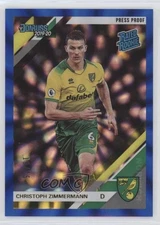 2019 Panini Chronicles Press Proof Blue Laser /75 Christoph Zimmermann Rookie RC