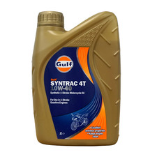 GULF SYNTRAC 4T 10W-40 ENGINE OIL - 1 LITRE 5.99 per litre